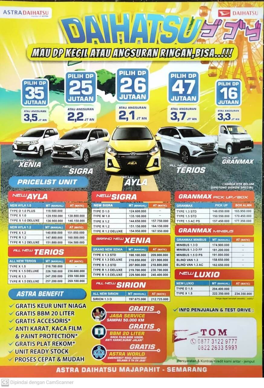 Dealer Daihatsu Semarang  Info Harga Kredit  Promo  Sales 